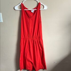 Chic Red Sleeveless Mini Dress